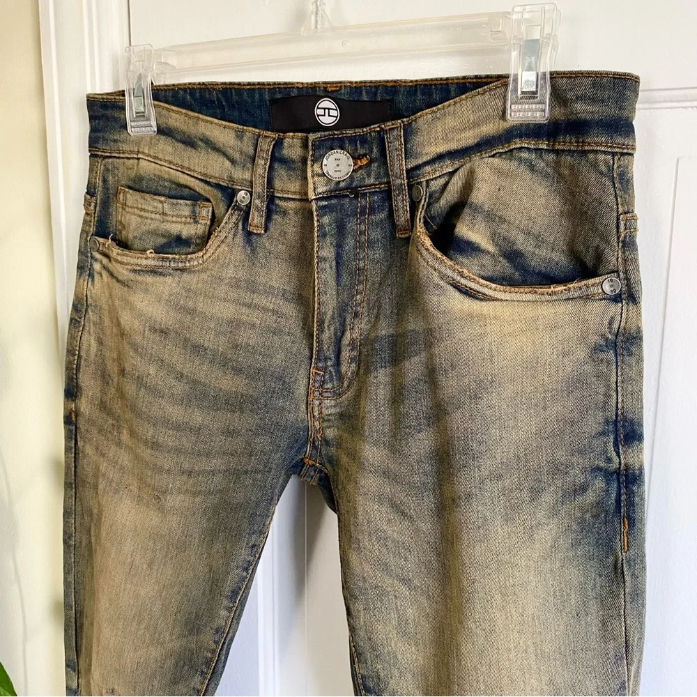 Jordan Craig Ross Distressed Skinny Jeans Men’s Size 28x32 Desert Storm Wash